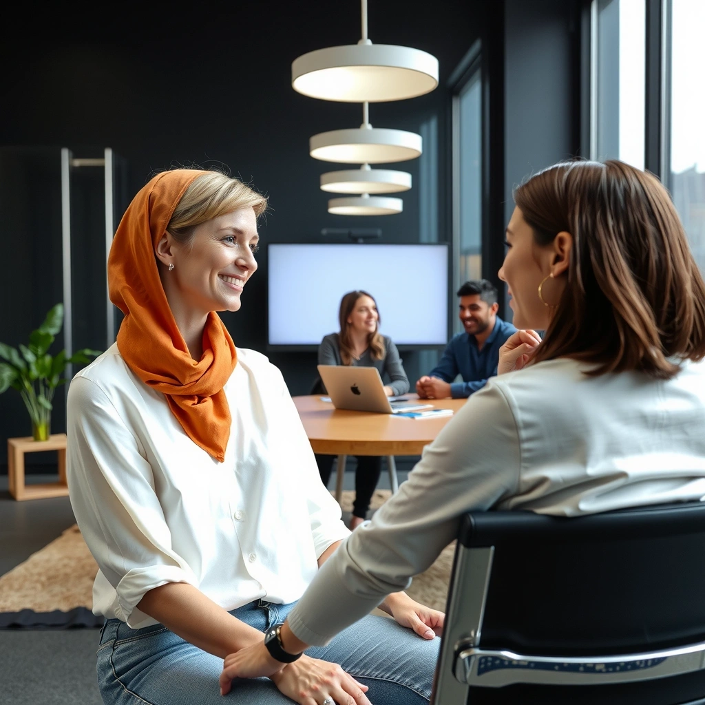 Professional marketing team in modern office